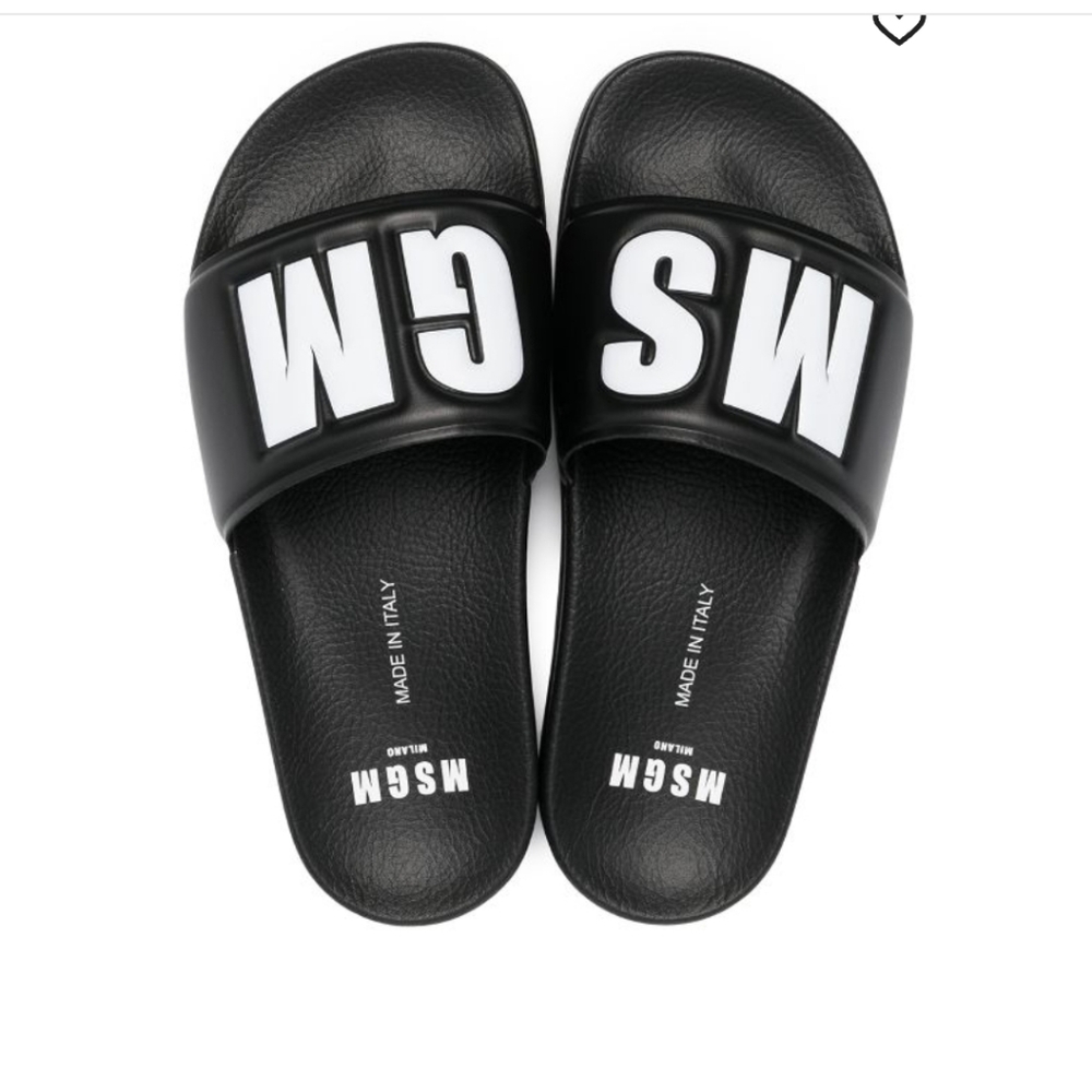 MSGM WOMANS SLIDES Size 38-EUC
